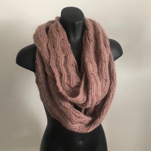 pink knit infinity scarf (3 for $25)